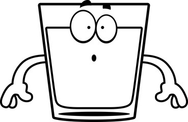 Surprised Cartoon Shot Glass