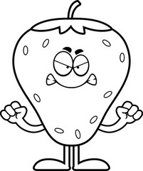 Angry Cartoon Strawberry