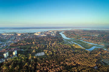 Summer evening, Liepaja city area, Latvia.