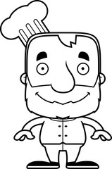 Cartoon Smiling Chef Man