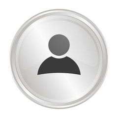 Profil - Verchromter Button