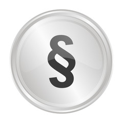 Paragraph Justiz - Verchromter Button