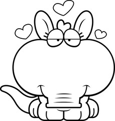 Cartoon Aardvark Love