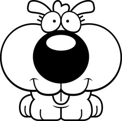 Cartoon Puppy Smiling