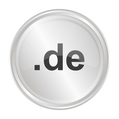 de Domain - Verchromter Button