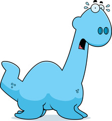 Scared Cartoon Plesiosaur
