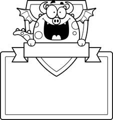 Cartoon Dragon Sign
