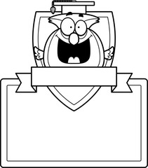 Cartoon Owl Professor Sign