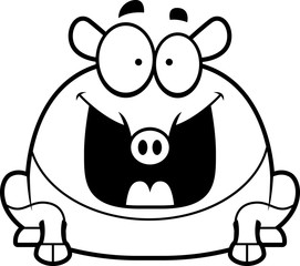 Happy Cartoon Tapir