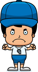 Cartoon Angry Coach Boy