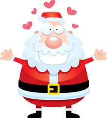 Cartoon Santa Claus Hug
