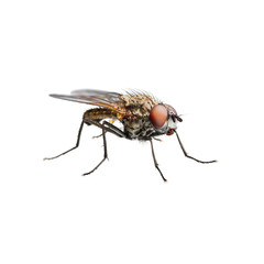 Drosophila Fly Diptera Insect Isolated on White