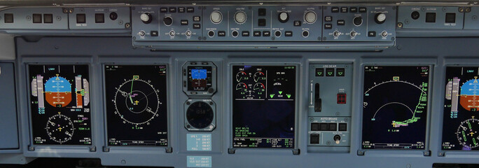 cockpit avion bannière