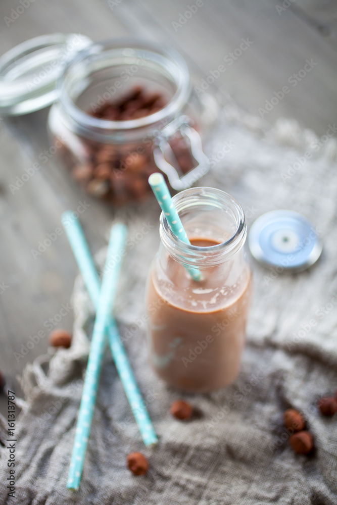 Canvas Prints Chocolate hazelnut milk