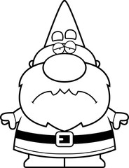 Cartoon Sad Gnome