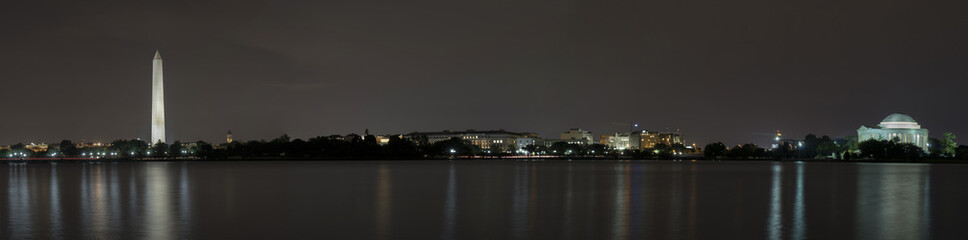 Washinton DC panoramic at night