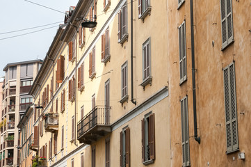Buildings in Milan, Italy.