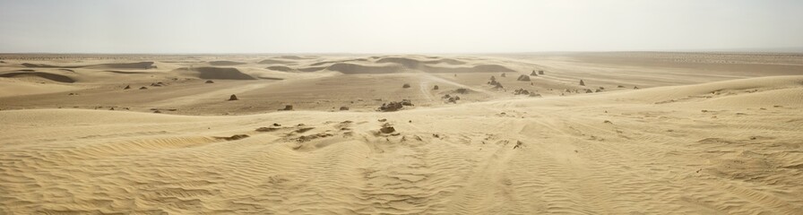 panorama of Sahara desert in Tunisia