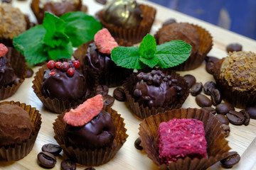 Delisious truffles and coffee beans