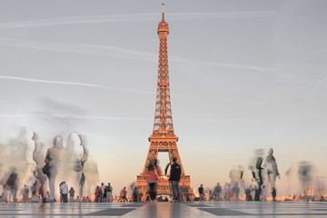Obraz na płótnie Canvas Paris - parvis du Trocadéro