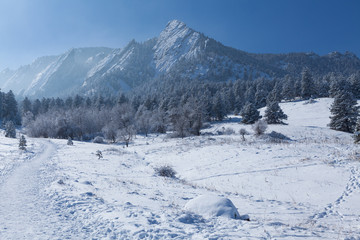 Fototapeta na wymiar Snow Capped Mountain
