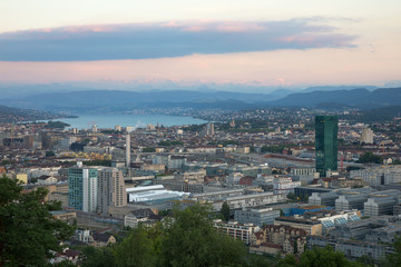 Fototapeta na wymiar Die Stadt Zürich