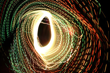 swirling lights