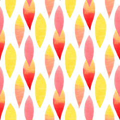 Watercolor Retro seamless pattern