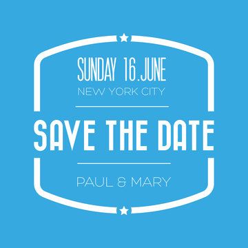 Save The Date Lettering