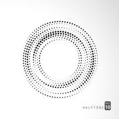 Abstract halftone geometric trendy modern background vector illustration