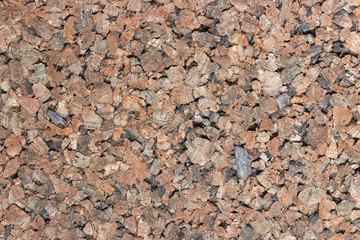 Texture of corks with brown and gray tones