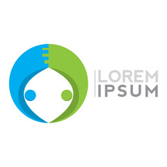 Isolated business logo on a white background, Vector illustration