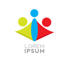 Isolated business logo on a white background, Vector illustration