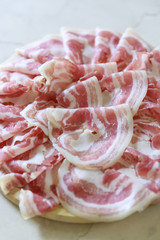 Sliced Italian salami
