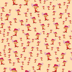 Beautiful liitle girl happiness childhood young cute person dressed like grown woman vector illustration