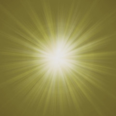 Obraz premium Concentric rings and sunburst