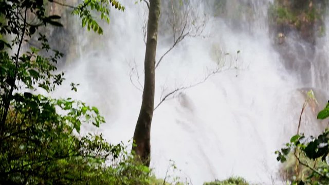 A beautiful cascade waterfall in the cuban jungles near Cumanayagua