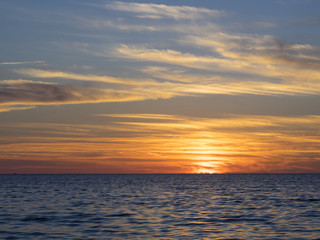 Obraz premium Sunset over gulf