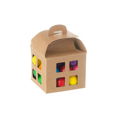 Obraz premium favor box isolated on white background