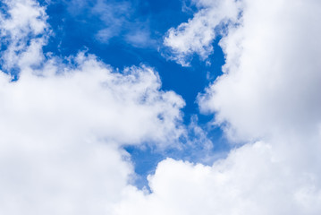 Fototapeta premium Blue Sky with Cloud Background/ Texture