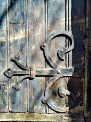Old Belgian Door in Wrought iron