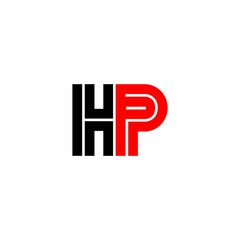 letter HP logo vector