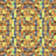 abstract retro geometric pattern yellow brown earth tone color