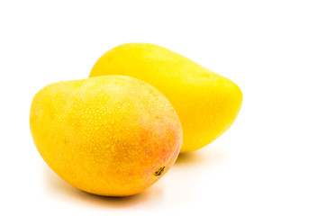 fresh mango fruit isolated on the white background
