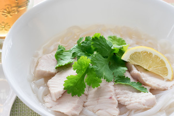 ベトナム料理の鶏肉のフォー