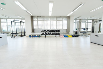 Exercise Machines In A Modern Gym