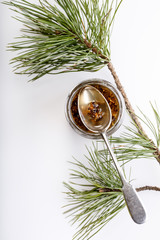 Jam from pine buds.