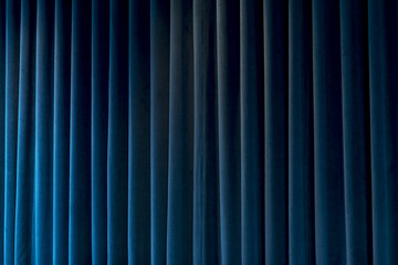 Blue Curtain for Theater Themes and Backgrounds