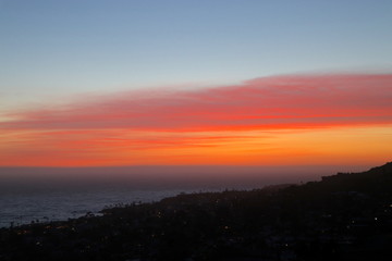 Pacific California sunset