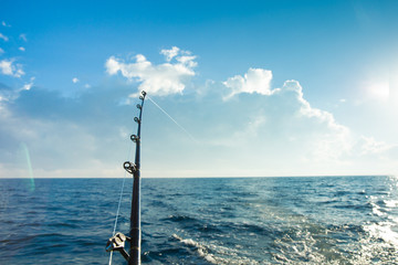 Fototapeta premium kołowrotki i pręty wędkarskie